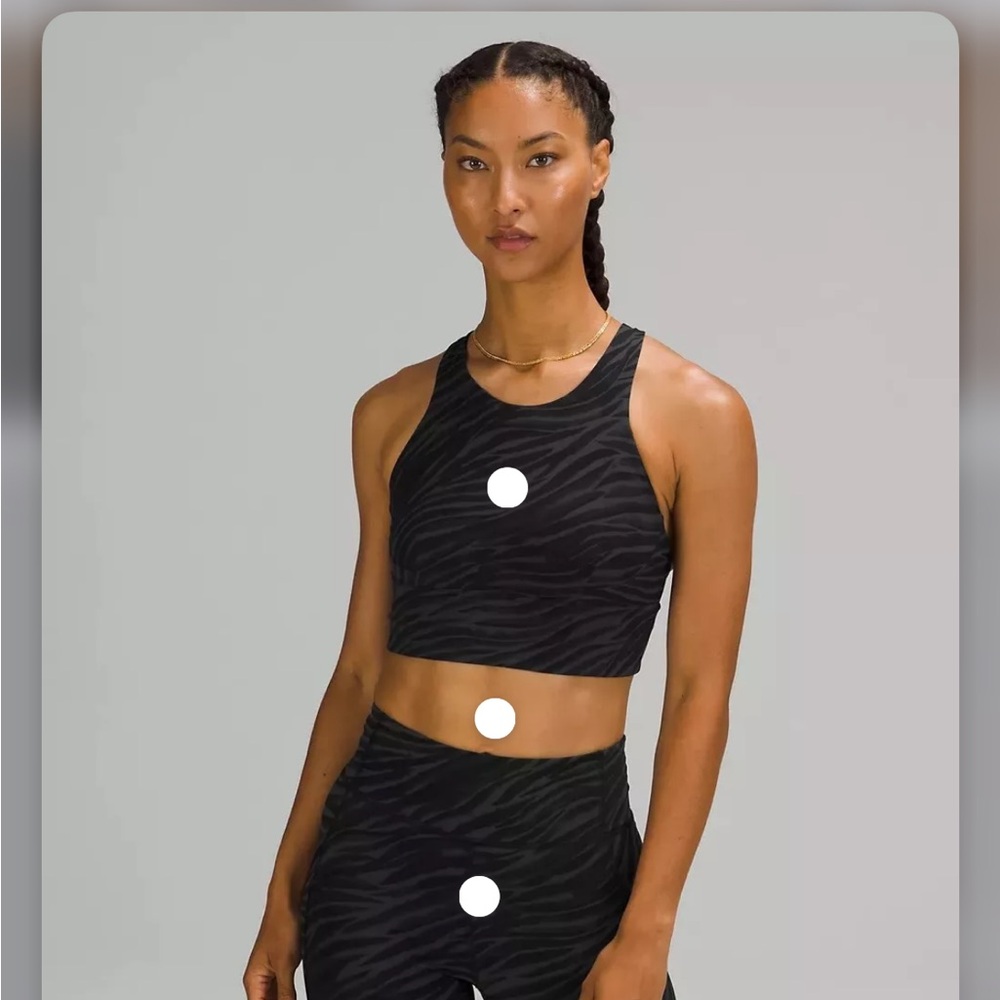 Lululemon sport bra black size 8